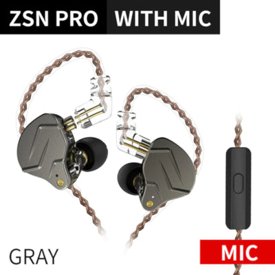 KZ ZSN Pro Premium High-End Hybrid Treiber HiFi In-Ear Kopfhörer Headset