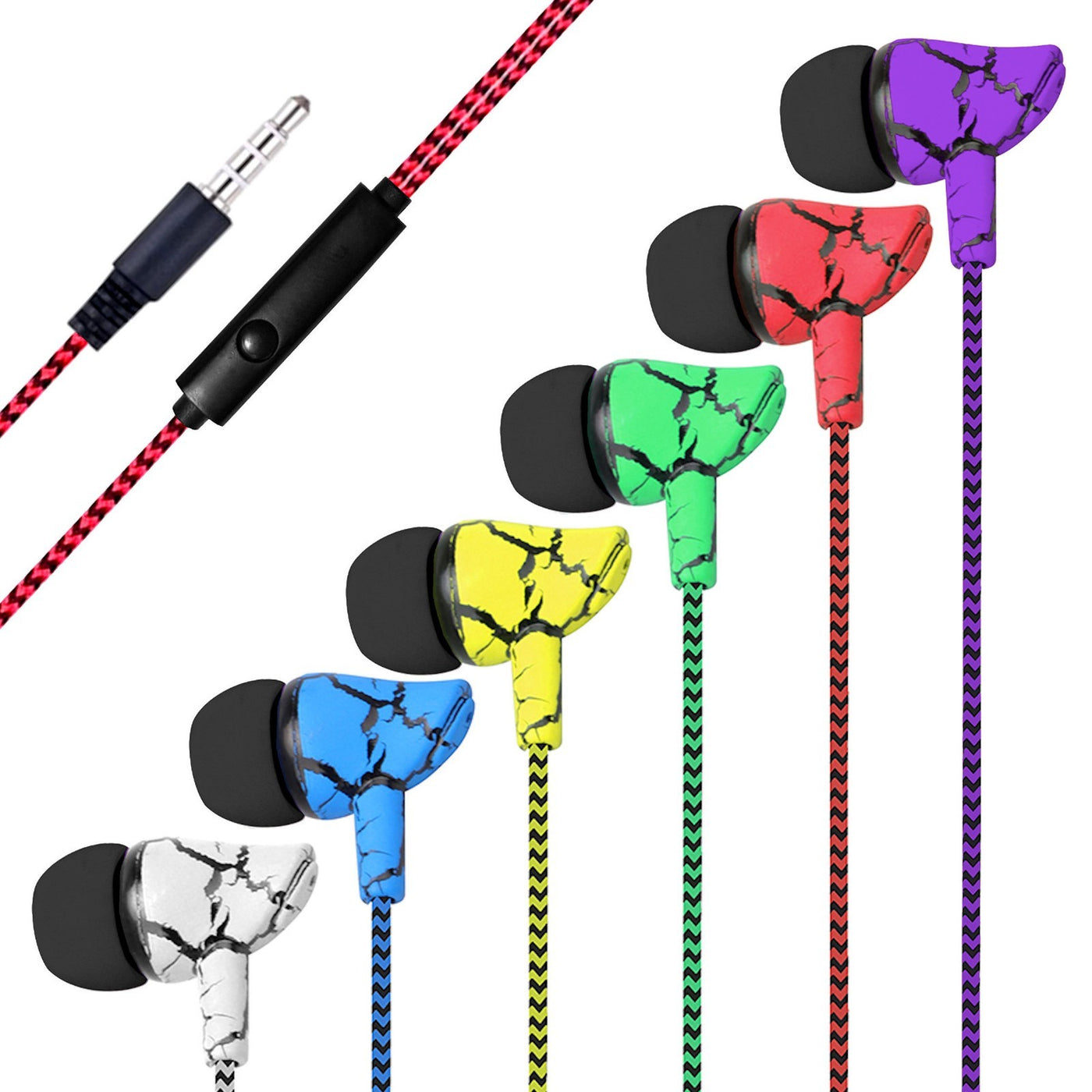 Super Bass In-Ear Kopfhörer Cracked Style Headset Earphone Headphone Cool