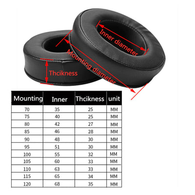 Ohrpolster extra dick für Kopfhörer 70mm - 120mm Durchmesser