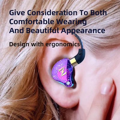 Super Bass Headset Kopfhörer QKZ Zen In-Ear Ohrhörer Full Bass Subwoofer Schwarz