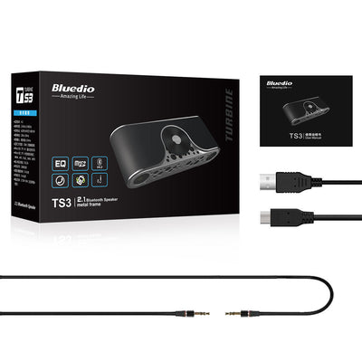 Bluedio TS-3 (Turbine) Wireless Lautsprecher Bluetooth Speaker Gunmetal schwarz